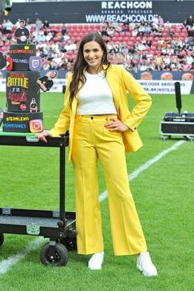 Battle of the Socials Sally Özcan on the occasion of the Battle of the Socials on 30 072023 in the Mewa Arena, Mainz 20230730MWI88437