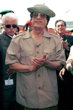 Files : Muammar Gaddafi File picture dated October 2000 shows Libyan leader Muammar Gaddafi visiting a project in Aqaba, Jordan. Photo by Balkis Press ABACAPRESS.COM Jordan  Copyright: xBalkisxPress ABACAx 294738_004 BalkisxPress ABACAx 294738_004 