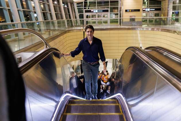 August 1, 2023, TORONTO, ON, CANADA: Canadian Prime Minister Justin Trudeau exits a transit station in Toronto, during the Underground Freedom Train Ride in Toronto, an event commemorating the abolition of slavery in the British Empire, Tuesday, Aug. 1, 2023. TORONTO CANADA  - ZUMAc35_ 20230801_zaf_c35_012 Copyright: xColexBurstonx
