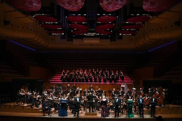 LA GIOCONDA DRESS REHEARSAL, A general view during a dress rehearsal of Opera Australia?s La Gioconda at the Sydney Opera House in Sydney, Saturday, August 5, 2023. ( NO ARCHIVING, EDITORIAL USE ONLY, NO USE IN BOOKS WITHOUT CONSENT SYDNEY NSW AUSTRALIA  Copyright: xDANxHIMBRECHTSx 20230805001827729507