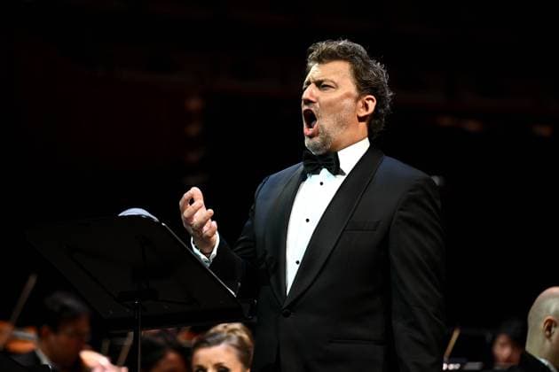 LA GIOCONDA DRESS REHEARSAL, Tenor Jonas Kaufmann performs during a dress rehearsal of Opera Australia?s La Gioconda at the Sydney Opera House in Sydney, Saturday, August 5, 2023. ( NO ARCHIVING, EDITORIAL USE ONLY, NO USE IN BOOKS WITHOUT CONSENT SYDNEY NSW AUSTRALIA  Copyright: xDANxHIMBRECHTSx 20230805001827730746