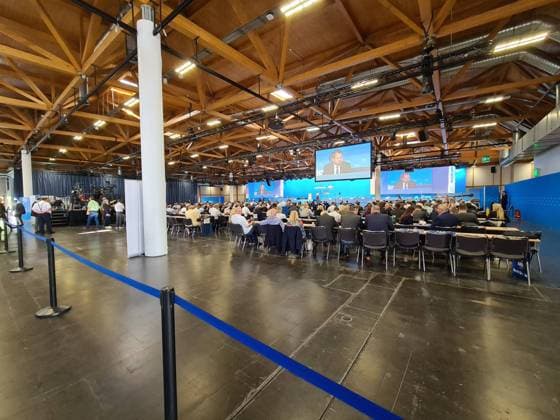 Magdeburg, Sachsen-Anhalt, Deutschland, 05.08.2023: AfD-Europawahlversammlung: Die Aufstellung der Liste für die Europawahl in der Messe Magdeburg geht weiter *** Magdeburg, Saxony Anhalt, Germany, 05 08 2023 AfD European Election Meeting The preparation of the list for the European election in the fair Magdeburg continues Copyright: xdtsxNachrichtenagenturx dts_20934