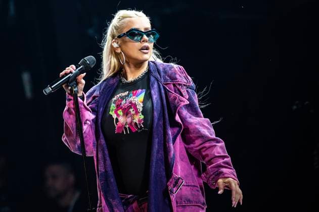 Bilder des Jahres 2023, Entertainment 08 August Entertainment Themen der Woche KW31 American artist Christina Aguilera performs at Smukfest, Skanderborg, Denmark, on Saturday 5 August 2023.. (Photo: Helle Arensbak Ritzau Scanpix) , Skanderborg Denmark *** American artist Christina Aguilera performs at Smukfest, Skanderborg, Denmark, on Saturday 5 August 2023 Photo Helle Arensbak Ritzau Scanpix , Skanderborg Denmark  Copyright: HellexArensbak HellexArensbakx COP13569 spdk20230806-015006-L