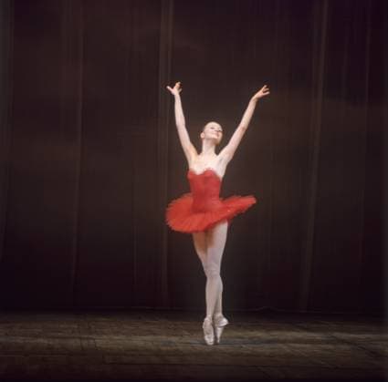Performance by choreography college student 8491171 01.01.1973 Tamara Ivanova, student of the Moscow Academic Choreographic College (now Moscow Choreography Academy) at the Bolshoi Theater, performs Kitri s variation from Ludwig Minkus s Don Quixote. Alexander Makarov Moscow Russia  Copyright: xAlexanderxMakarovx