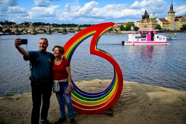Bilder des Jahres 2023, Entertainment 08 August Entertainment Themen der Woche KW32 Entertainment Bilder des Tages The Prague Pride human rights festival 2023 continued at Strelecky Island in Prague, Czech Republic, on August 7, 2023. (CTKxPhoto RomanxVondrous) CTKPhotoP2023080806339  CTKPhotoP2023080806339