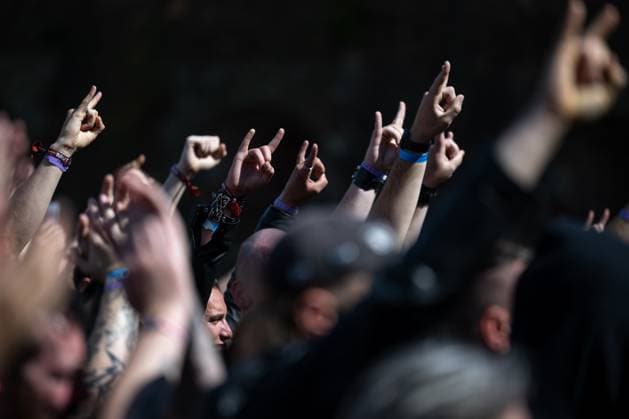 The Brutal Assault music festival focused on metal started on August 9, 2023, at the Josefov Fortress in Jaromer, Czech Republic. (CTKxPhoto DavidxTanecek) CTKPhotoP2023080904672  CTKPhotoP2023080904672