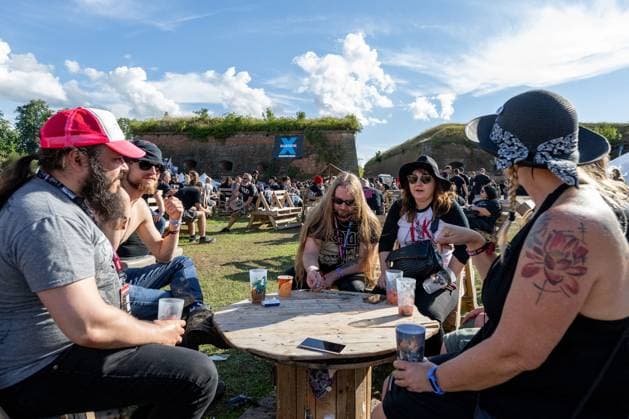 The Brutal Assault music festival focused on metal started on August 9, 2023, at the Josefov Fortress in Jaromer, Czech Republic. (CTKxPhoto DavidxTanecek) CTKPhotoP2023080906028  CTKPhotoP2023080906028