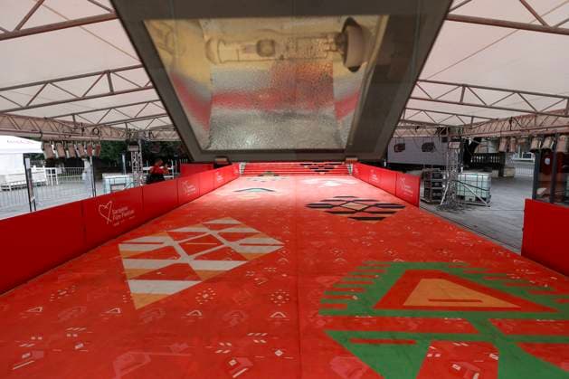 29th Sarajevo Film Festival: Red Carpet Red carpet is prepared for the Sarajevo Film Festival, in Sarajevo, Bosnia and Herzegovina, on August 09, 2023. The 29th Sarajevo Film Festival will take place from 11th to 18th of August 2023. ArminxDurgut PIXSELL
