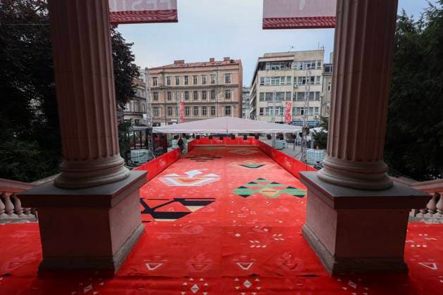 29th Sarajevo Film Festival: Red Carpet Red carpet is prepared for the Sarajevo Film Festival, in Sarajevo, Bosnia and Herzegovina, on August 09, 2023. The 29th Sarajevo Film Festival will take place from 11th to 18th of August 2023. ArminxDurgut PIXSELL