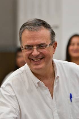 Marcelo Ebrard Campaign Rally in the state of mexico August 09, 2023 Toluca , Mexico : Marcelo Ebrard Casaubon, Marcelo Ebrard, former Secretary of Foreign Affairs of Mexico, during a press conference where he spoke about the possible implementation of the Violet Passport in the next administration of the Mexican presidency. on August 09, 2023 in Toluca, MÃ xico., Credit:Arturo Hernandez Eyepix Group Avalon Mexico, State of Mexico, Toluca Copyright: xArturoxHernandezx xEyepixxGroupx xAvalonx 0795755941