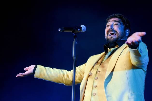 August 9, 2023, Sitges, Spain: Spanish singer Antonio Orozco performs live on stage at Festival Jardins de Terramar in Sitges. Sitges Spain - ZUMAs197 20230809_aaa_s197_116 Copyright: xRamonxCostax