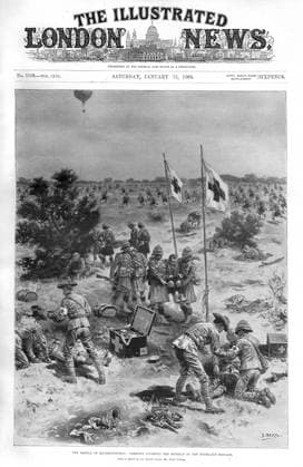The Battle of Magersfontein The Battle of Magersfontein: Gordons covering the retreat of the Highland Brigade. The battle was fought during the Second Boer War (1899 - 1902). Date: 1900  Copyright: Copyrightx(c)Geminix2023.xCredit:xGemini 11657257