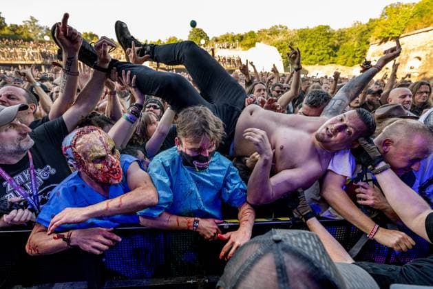 The Brutal Assault music festival focused on metal at the Josefov Fortress in Jaromer, Czech Republic, August 10, 2023. (CTKxPhoto DavidxTanecek) CTKPhotoP2023081007026  CTKPhotoP2023081007026