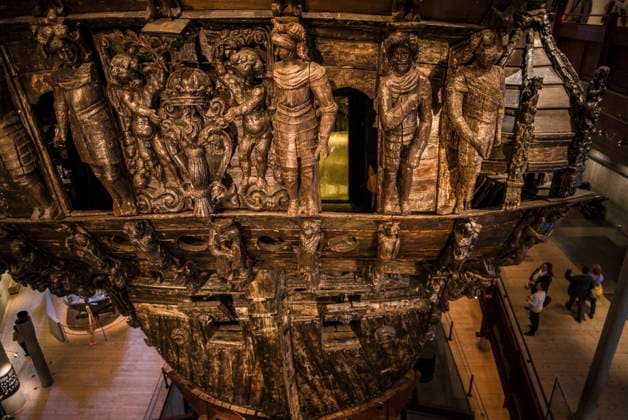 Sweden, Stockholm, Djurgarden, Vasamuseet, museum containing a 17th century ship, The Vasa, that sank in Stockholm harbor and that was raised in the 1960 s  Copyright: xWalterxBibikowx x EU28 WBI0271