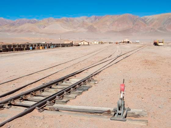 Station of the Salta railway, Antofagasta. Tolar Grande village, near the Salar de Arizaro salt flat. South America, Argentina (Editorial Use Only)  Copyright: xxMartinxZwickx x SA01 MZW0779
