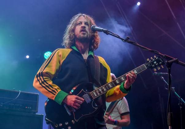 Lakefest 2023 Friday, Eastnor Castle, Herefordshire, UK The Zutons, Dave McCabe, onstage at Lakefest Festival 2023, Friday, Eastnor Castle, Herefordshire, UK, Credit:Jules Annan Avalon  Copyright: xJulesxAnnanx xAvalonx 0796309190