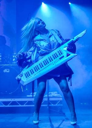 Lakefest 2023 Friday, Eastnor Castle, Herefordshire, UK Grace Chatto and her band Clean Bandit headline Friday night at Lakefest Festival 2023, Friday, Eastnor Castle, Herefordshire, UK, Credit:Jules Annan Avalon  Copyright: xJulesxAnnanx xAvalonx 0796336581