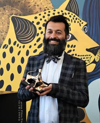 Locarno Film Festival, Preisträger Locarno,Swiss Locarno Film Festival 2023 Award 2023 photocall Golden Leopard 2023 film Mantagheye bohrani (Critical Zone) by Ali Ahmadzadeh In the photo:Sina Ataeian Dena producer  Copyright: x xipa-agency.netx xNickxZonnax IPA_IPA39662944