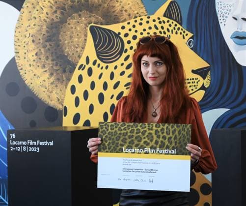 Locarno Film Festival, Preisträger Locarno,Swiss Locarno Film Festival 2023 Award 2023 photocall The Lovers film Leopards of Tomorrow In the photo:Carolina Sandwik director  Copyright: x xipa-agency.netx xNickxZonnax IPA_IPA39666679