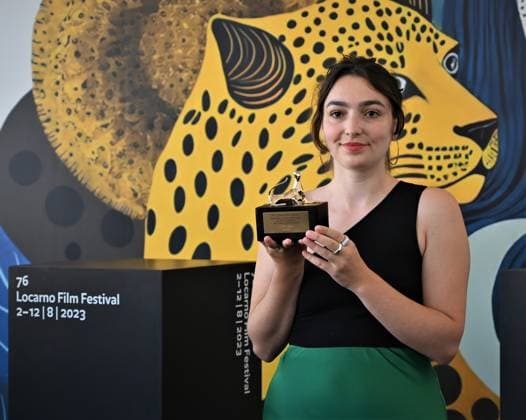 Locarno Film Festival, Preisträger Locarno,Swiss Locarno Film Festival 2023 Award 2023 photocall Letzte Nacht film Leopards of Tomorrow In the photo: Lea Bloch  Copyright: x xipa-agency.netx xNickxZonnax IPA_IPA39666688