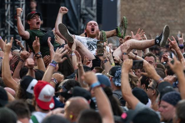 Bilder des Jahres 2023, Entertainment 08 August Entertainment Themen der Woche KW32 Entertainment Bilder des Tages The final day of the Brutal Assault music festival focused on metal was held on August 12, 2023, at the Josefov Fortress in Jaromer, Czech Republic. (CTKxPhoto DavidxTanecek) CTKPhotoP2023081205213  CTKPhotoP2023081205213