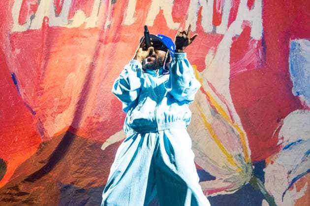 August 11, 2023, San Francisco, California, United States: Kendrick Lamar headlines the Lands End stage during Day 1 of Outside Lands Music Festival, Friday August 11th, 2023 in San Francisco. California. Shot by San Francisco United States - ZUMAs181 20230811_zea_s181_046 Copyright: xAnniexLesserx