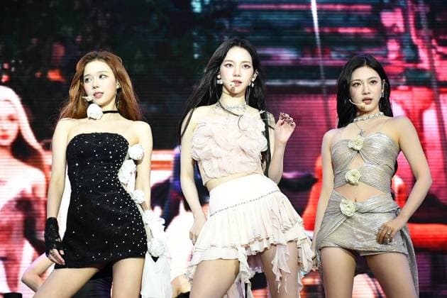August 11, 2023, San Francisco, California, United States: aespa - Karina, Winter and Ningning perform on the Lands End Stage during Day 1 of Outside Lands Music Festival on Friday August 11th, 2023 in San Francisco, California. San Francisco United States - ZUMAs181 20230811_zea_s181_133 Copyright: xCaseyxFlaniganx