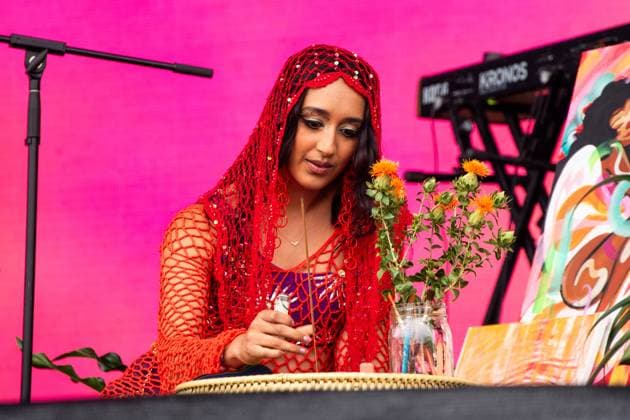 August 11, 2023, San Francisco, California, United States: Raveena performs during Day 1 of Outside Lands Music Festival on Friday August 11th, 2023 in San Francisco, California. San Francisco United States - ZUMAs181 20230811_zea_s181_229 Copyright: xAnniexLesserx