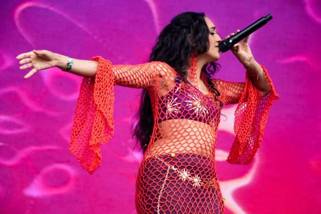 August 11, 2023, San Francisco, California, United States: Raveena performs during Day 1 of Outside Lands Music Festival on Friday August 11th, 2023 in San Francisco, California. San Francisco United States - ZUMAs181 20230811_zea_s181_235 Copyright: xAnniexLesserx