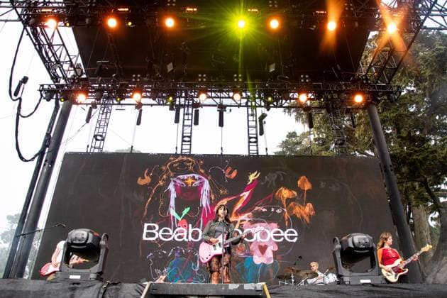 August 13, 2023, San Francisco, California, United States: beabadoobee performs during Day 3 of Outside Lands Music Festival on Sunday August 13th, 2023 in San Francisco, California. San Francisco United States - ZUMAs181 20230813_zea_s181_009 Copyright: xAnniexLesserx