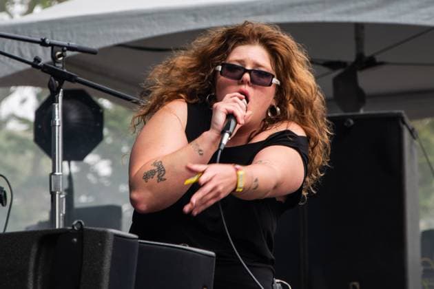 August 13, 2023, San Francisco, California, United States: Grace Ives performs during Day 3 of Outside Lands Music Festival on Sunday August 13th, 2023 in San Francisco, California. San Francisco United States - ZUMAs181 20230813_zea_s181_041 Copyright: xAnniexLesserx