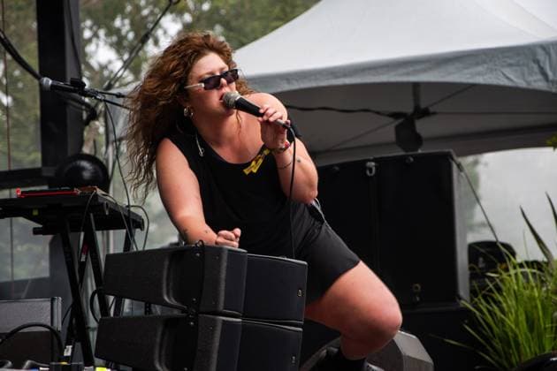 August 13, 2023, San Francisco, California, United States: Grace Ives performs during Day 3 of Outside Lands Music Festival on Sunday August 13th, 2023 in San Francisco, California. San Francisco United States - ZUMAs181 20230813_zea_s181_042 Copyright: xAnniexLesserx