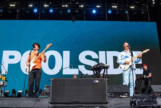 August 13, 2023, San Francisco, California, United States: Poolside - Mattie Safer, Jeffrey Paradise perform during Day 3 of Outside Lands Music Festival on Sunday August 13th, 2023 in San Francisco, California. San Francisco United States - ZUMAs181 20230813_zea_s181_065 Copyright: xAnniexLesserx