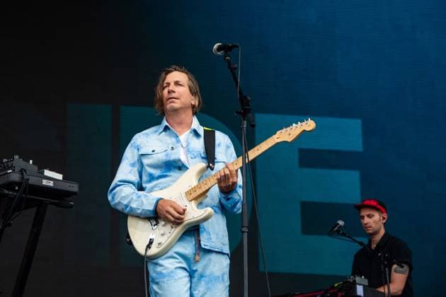 August 13, 2023, San Francisco, California, United States: Poolside - Jeffrey Paradise performs during Day 3 of Outside Lands Music Festival on Sunday August 13th, 2023 in San Francisco, California. San Francisco United States - ZUMAs181 20230813_zea_s181_068 Copyright: xAnniexLesserx