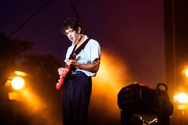 August 13, 2023, San Francisco, California, United States: The 1975 - Matt Healy performs during Day 3 of Outside Lands Music Festival on Sunday August 13th, 2023 in San Francisco, California. San Francisco United States - ZUMAs181 20230813_zea_s181_089 Copyright: xAnniexLesserx