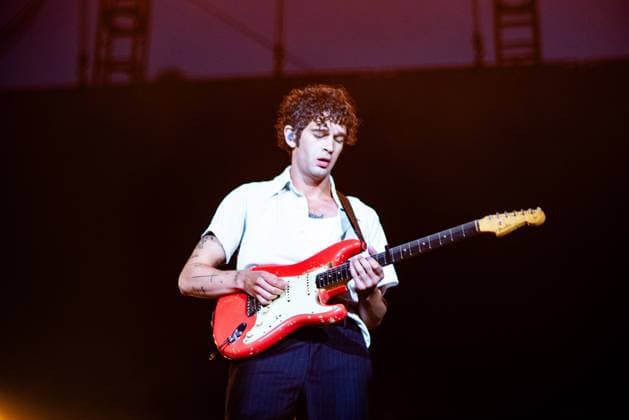 August 13, 2023, San Francisco, California, United States: The 1975 - Matt Healy performs during Day 3 of Outside Lands Music Festival on Sunday August 13th, 2023 in San Francisco, California. San Francisco United States - ZUMAs181 20230813_zea_s181_090 Copyright: xAnniexLesserx
