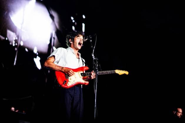 August 13, 2023, San Francisco, California, United States: The 1975 - Matt Healy performs during Day 3 of Outside Lands Music Festival on Sunday August 13th, 2023 in San Francisco, California. San Francisco United States - ZUMAs181 20230813_zea_s181_093 Copyright: xAnniexLesserx