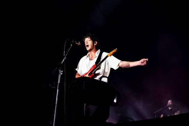 August 13, 2023, San Francisco, California, United States: The 1975 - Matt Healy performs during Day 3 of Outside Lands Music Festival on Sunday August 13th, 2023 in San Francisco, California. San Francisco United States - ZUMAs181 20230813_zea_s181_097 Copyright: xAnniexLesserx