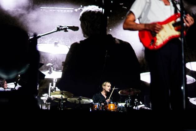 August 13, 2023, San Francisco, California, United States: The 1975 - George Daniel performs during Day 3 of Outside Lands Music Festival on Sunday August 13th, 2023 in San Francisco, California. San Francisco United States - ZUMAs181 20230813_zea_s181_100 Copyright: xAnniexLesserx