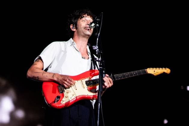 August 13, 2023, San Francisco, California, United States: The 1975 - Matt Healy performs during Day 3 of Outside Lands Music Festival on Sunday August 13th, 2023 in San Francisco, California. San Francisco United States - ZUMAs181 20230813_zea_s181_101 Copyright: xAnniexLesserx