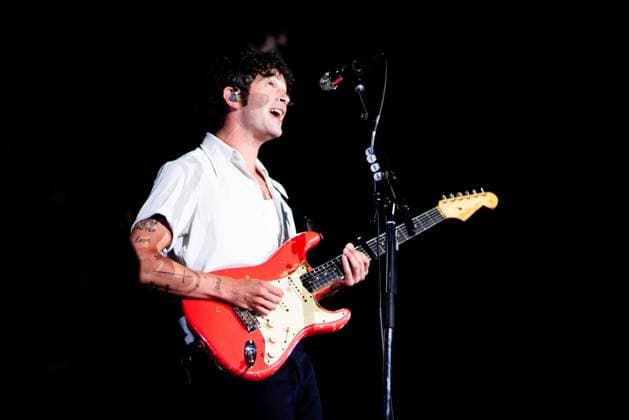 August 13, 2023, San Francisco, California, United States: The 1975 - Matt Healy performs during Day 3 of Outside Lands Music Festival on Sunday August 13th, 2023 in San Francisco, California. San Francisco United States - ZUMAs181 20230813_zea_s181_102 Copyright: xAnniexLesserx