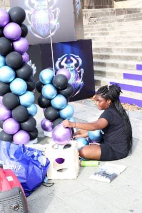 PHILADELPHIA, PA: AUGUST 15: Warner Bros. Pictures, DC Comics and Philadelphia Film Society Present the Blue Beetle Hero Award for service to the Philadelphia community to The Block Gives Back at Philadelphia Museum of Art in Philadelphia, Pennsylvania on August 15, 2023. Copyright: xStarxShooterx
