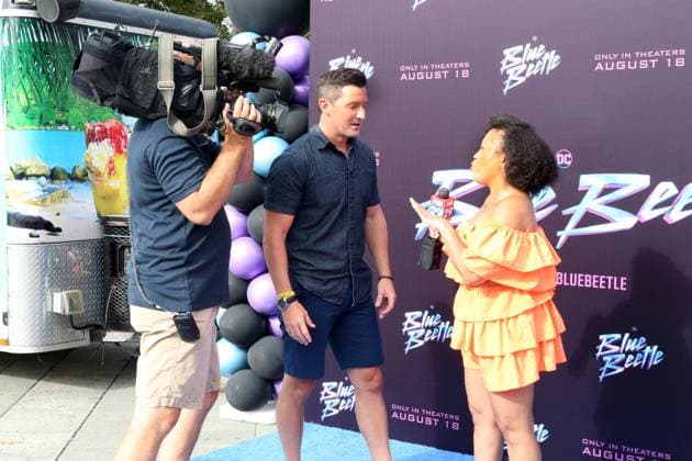 PHILADELPHIA, PA: AUGUST 15: Warner Bros. Pictures, DC Comics and Philadelphia Film Society Present the Blue Beetle Hero Award for service to the Philadelphia community to The Block Gives Back at Philadelphia Museum of Art in Philadelphia, Pennsylvania on August 15, 2023. Copyright: xStarxShooterx