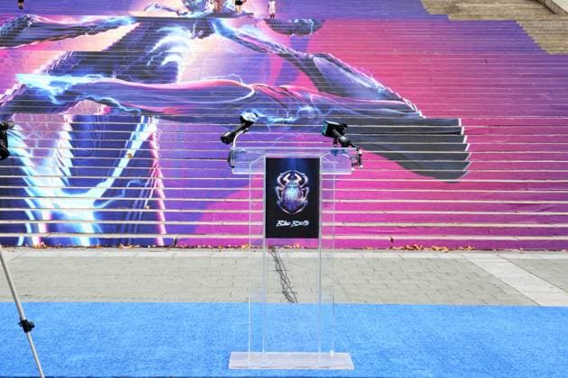PHILADELPHIA, PA: AUGUST 15: Warner Bros. Pictures, DC Comics and Philadelphia Film Society Present the Blue Beetle Hero Award for service to the Philadelphia community to The Block Gives Back at Philadelphia Museum of Art in Philadelphia, Pennsylvania on August 15, 2023. Copyright: xStarxShooterx