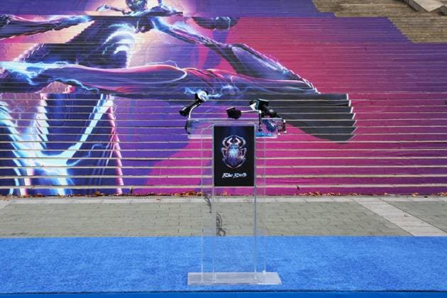 PHILADELPHIA, PA: AUGUST 15: Warner Bros. Pictures, DC Comics and Philadelphia Film Society Present the Blue Beetle Hero Award for service to the Philadelphia community to The Block Gives Back at Philadelphia Museum of Art in Philadelphia, Pennsylvania on August 15, 2023. Copyright: xStarxShooterx