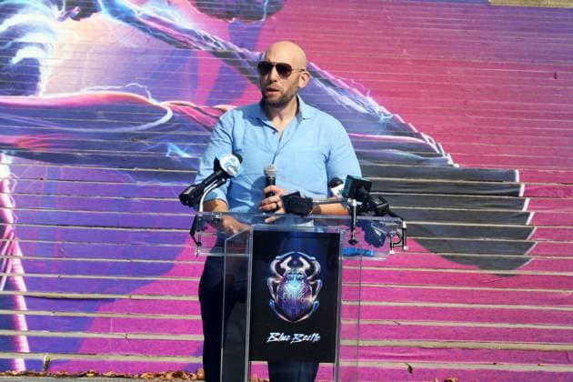 PHILADELPHIA, PA: AUGUST 15: Warner Bros. Pictures, DC Comics and Philadelphia Film Society Present the Blue Beetle Hero Award for service to the Philadelphia community to The Block Gives Back at Philadelphia Museum of Art in Philadelphia, Pennsylvania on August 15, 2023. Copyright: xStarxShooterx