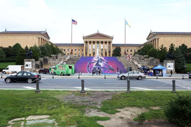 PHILADELPHIA, PA: AUGUST 15: Warner Bros. Pictures, DC Comics and Philadelphia Film Society Present the Blue Beetle Hero Award for service to the Philadelphia community to The Block Gives Back at Philadelphia Museum of Art in Philadelphia, Pennsylvania on August 15, 2023. Copyright: xStarxShooterx