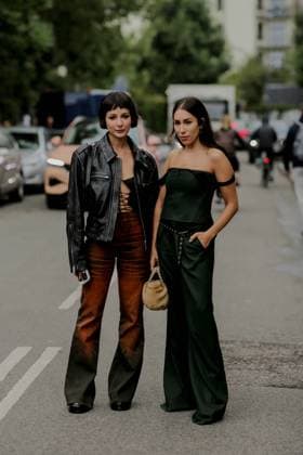 Copenhagen Fashion Week - Street Style Street style, Alyssa Coscarelli and Lauren Caruso arriving at Gestuz Spring-Summer 2024 show, during Copenhagen Fashion Week, Denmark, on August 10th, 2023. Photo by Marie-Paola Bertrand-Hillion ABACAPRESS.COM Copenhagen Denmark  Copyright: xBertrand-HillionxMarie-Paola ABACAx 864103_020 Bertrand-HillionxMarie-Paola ABACAx 864103_020