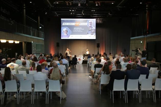 15 08 2023 Dortmund The Ruhr Tourism and the German Football Museum kicked off a series of talks at the Dortmund Football Museum As part of Ruhr Football, various players tell presenter Sabine Heinrich how much soccer has accompanied their live