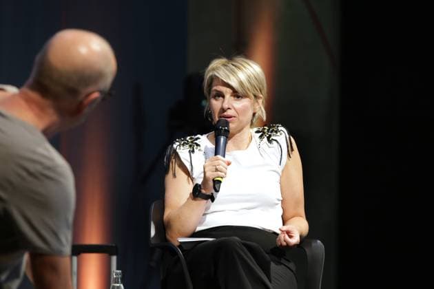 15 08 2023 Dortmund The Ruhr Tourism and the German Football Museum kicked off a series of talks at the Dortmund Football Museum As part of Ruhr Football, various players tell presenter Sabine Heinrich how much soccer has accompanied their live
